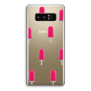 CaseCompany Waterijsje: Samsung Galaxy Note 8 Transparant Hoesje