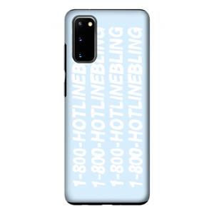 CaseCompany Hotline bling blue: Samsung Galaxy S20 Tough Case