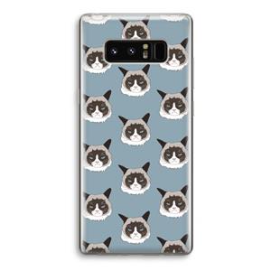 CaseCompany It's a Purrr Case: Samsung Galaxy Note 8 Transparant Hoesje