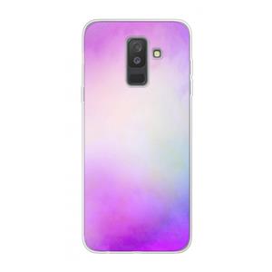 CaseCompany Clouds pastel: Samsung Galaxy A6 Plus (2018) Transparant Hoesje