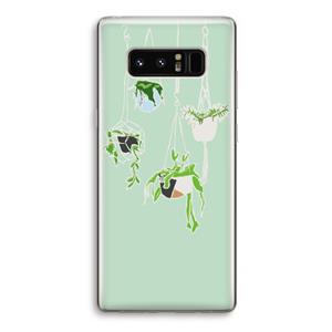 CaseCompany Hang In There: Samsung Galaxy Note 8 Transparant Hoesje