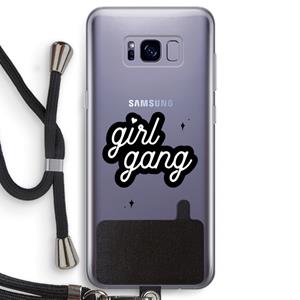 CaseCompany Girl Gang: Samsung Galaxy S8 Transparant Hoesje met koord