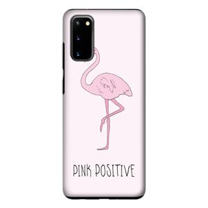 CaseCompany Pink positive: Samsung Galaxy S20 Tough Case