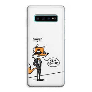 CaseCompany GSM secure: Samsung Galaxy S10 Plus Transparant Hoesje