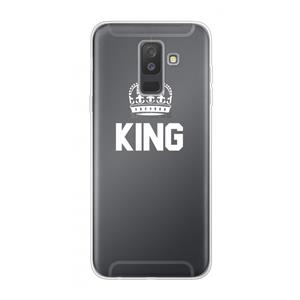 CaseCompany King zwart: Samsung Galaxy A6 Plus (2018) Transparant Hoesje