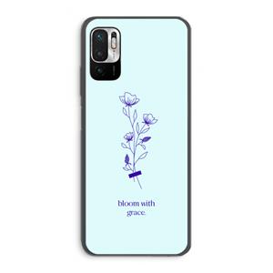 CaseCompany Bloom with grace: Xiaomi Redmi Note 10 5G Transparant Hoesje