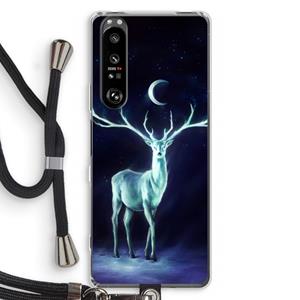 CaseCompany Nightbringer: Sony Xperia 1 III Transparant Hoesje met koord