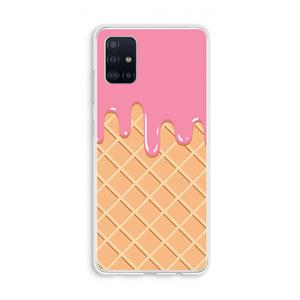 CaseCompany Ice cream: Galaxy A51 4G Transparant Hoesje