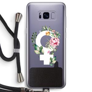 CaseCompany Venus: Samsung Galaxy S8 Transparant Hoesje met koord