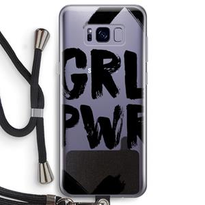 CaseCompany Girl Power #2: Samsung Galaxy S8 Transparant Hoesje met koord