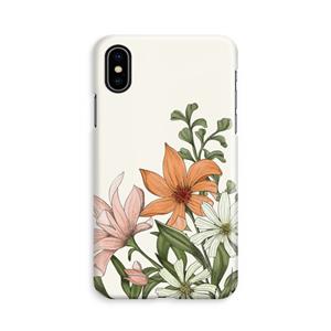 CaseCompany Floral bouquet: iPhone Xs Volledig Geprint Hoesje