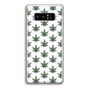 CaseCompany Weed: Samsung Galaxy Note 8 Transparant Hoesje