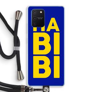 CaseCompany Habibi Blue: Samsung Galaxy Note 10 Lite Transparant Hoesje met koord