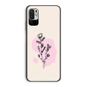 CaseCompany Roses are red: Xiaomi Redmi Note 10 5G Transparant Hoesje