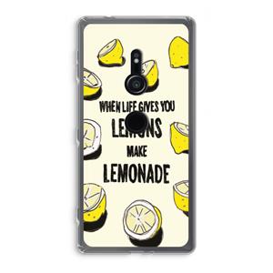 CaseCompany Lemonade: Sony Xperia XZ2 Transparant Hoesje