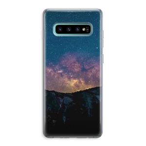 CaseCompany Travel to space: Samsung Galaxy S10 Plus Transparant Hoesje