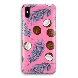 CaseCompany Kokosnoot roze: iPhone X Volledig Geprint Hoesje