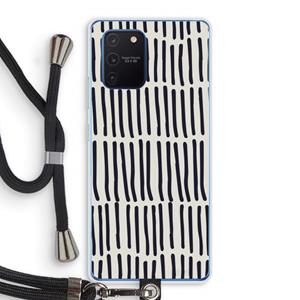 CaseCompany Moroccan stripes: Samsung Galaxy Note 10 Lite Transparant Hoesje met koord