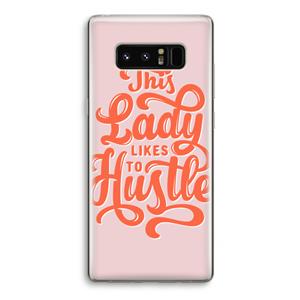 CaseCompany Hustle Lady: Samsung Galaxy Note 8 Transparant Hoesje
