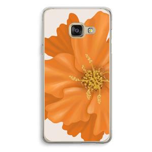 CaseCompany Orange Ellila flower: Samsung A3 (2017) Transparant Hoesje