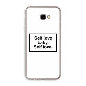 CaseCompany Self love: Samsung Galaxy J4 Plus Transparant Hoesje