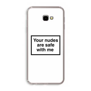 CaseCompany Safe with me: Samsung Galaxy J4 Plus Transparant Hoesje