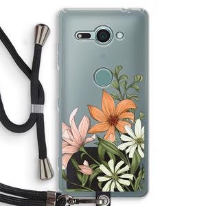 CaseCompany Floral bouquet: Sony Xperia XZ2 Compact Transparant Hoesje met koord