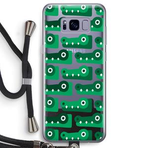 CaseCompany Crocs: Samsung Galaxy S8 Transparant Hoesje met koord