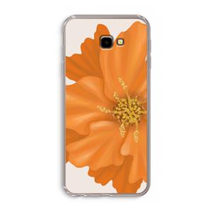 CaseCompany Orange Ellila flower: Samsung Galaxy J4 Plus Transparant Hoesje