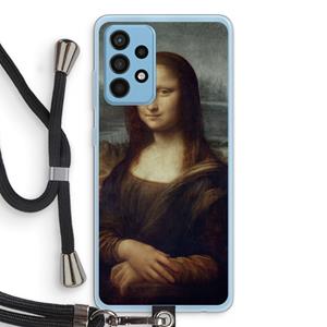 CaseCompany Mona Lisa: Samsung Galaxy A52 Transparant Hoesje met koord