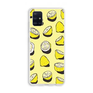 CaseCompany When Life Gives You Lemons...: Galaxy A51 4G Transparant Hoesje