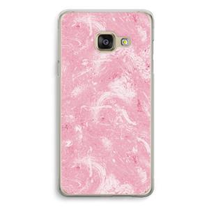CaseCompany Abstract Painting Pink: Samsung A3 (2017) Transparant Hoesje
