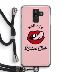 CaseCompany Badass Babes Club: Samsung Galaxy J8 (2018) Transparant Hoesje met koord