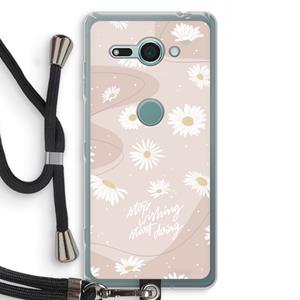 CaseCompany Daydreaming becomes reality: Sony Xperia XZ2 Compact Transparant Hoesje met koord