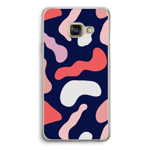 CaseCompany Memphis Shapes Pink: Samsung A3 (2017) Transparant Hoesje