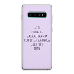 CaseCompany GSM: Samsung Galaxy S10 Plus Transparant Hoesje