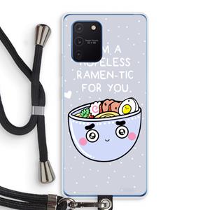 CaseCompany I'm A Hopeless Ramen-Tic For You: Samsung Galaxy Note 10 Lite Transparant Hoesje met koord