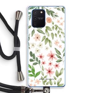CaseCompany Botanical sweet flower heaven: Samsung Galaxy Note 10 Lite Transparant Hoesje met koord