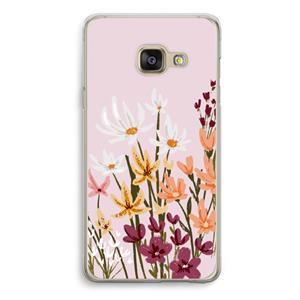 CaseCompany Painted wildflowers: Samsung A3 (2017) Transparant Hoesje