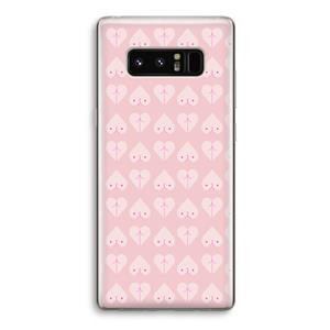 CaseCompany Ass 'n Titties: Samsung Galaxy Note 8 Transparant Hoesje