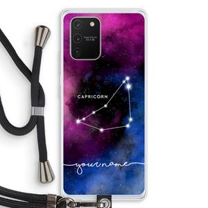 CaseCompany Sterrenbeeld - Donker: Samsung Galaxy S10 Lite Transparant Hoesje met koord
