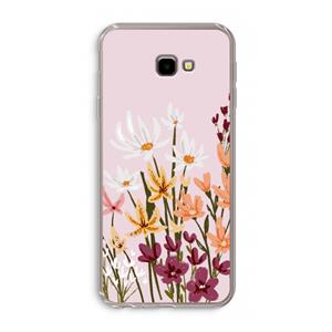 CaseCompany Painted wildflowers: Samsung Galaxy J4 Plus Transparant Hoesje