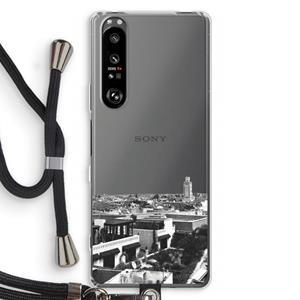 CaseCompany Marrakech Skyline : Sony Xperia 1 III Transparant Hoesje met koord