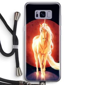 CaseCompany Last Unicorn: Samsung Galaxy S8 Transparant Hoesje met koord