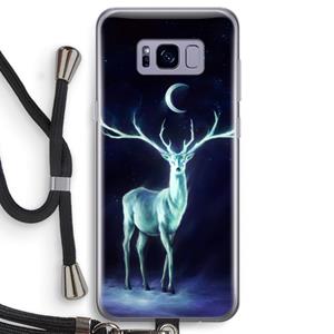CaseCompany Nightbringer: Samsung Galaxy S8 Transparant Hoesje met koord