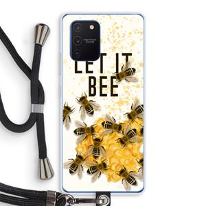 CaseCompany Let it bee: Samsung Galaxy Note 10 Lite Transparant Hoesje met koord