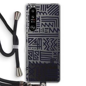 CaseCompany Marrakech print: Sony Xperia 1 III Transparant Hoesje met koord