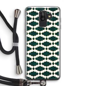 CaseCompany Moroccan tiles: Samsung Galaxy J8 (2018) Transparant Hoesje met koord