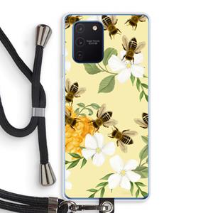 CaseCompany No flowers without bees: Samsung Galaxy Note 10 Lite Transparant Hoesje met koord