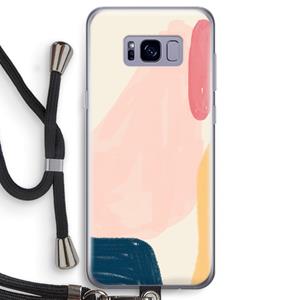 CaseCompany Saturday Flow: Samsung Galaxy S8 Transparant Hoesje met koord